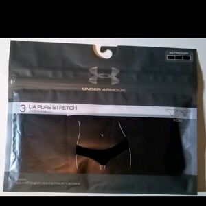 Under Armour Black 3 Pack UA Pure Stretch Thong